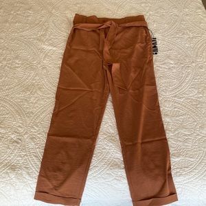 Cozy & Chic burnt orange work pants